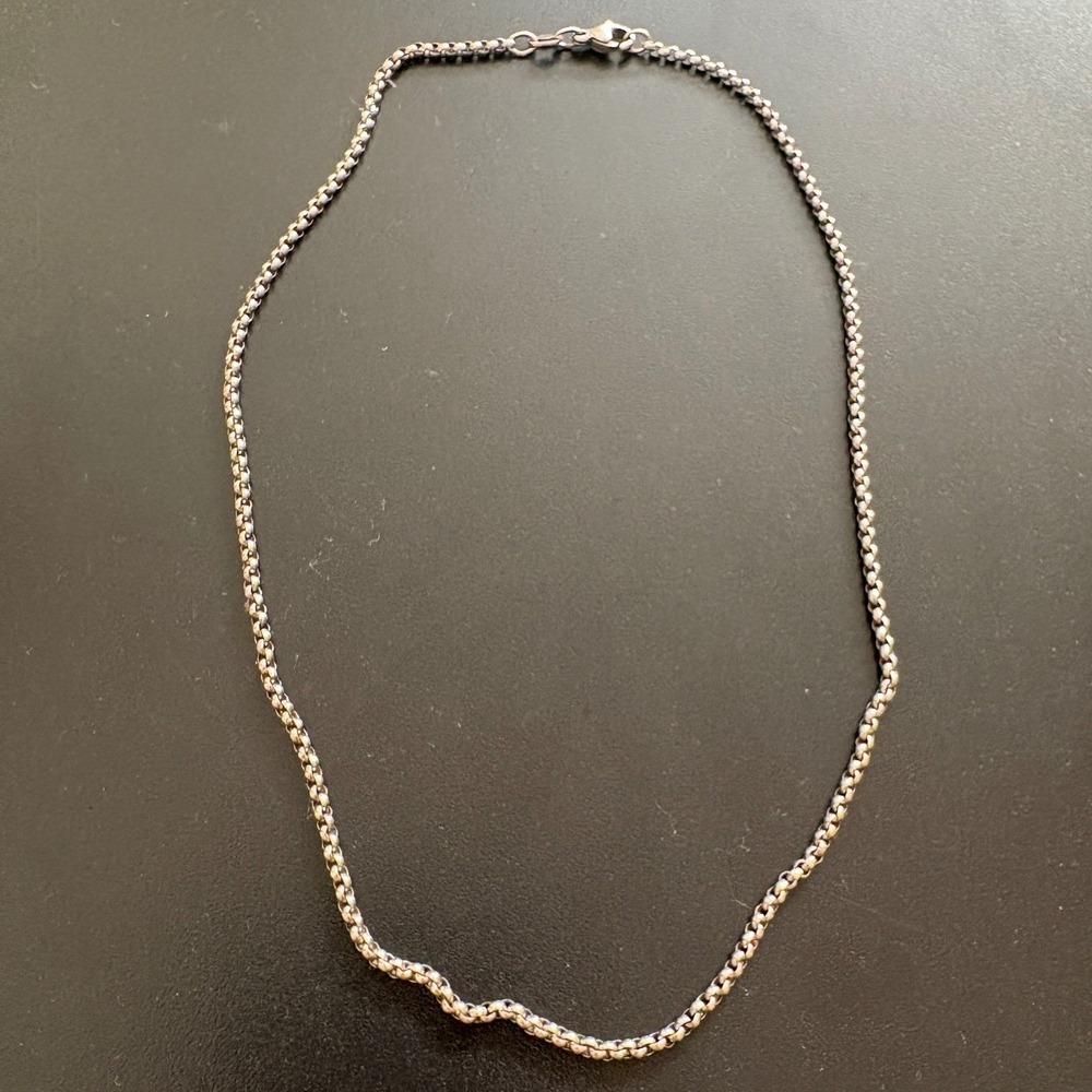 Retired James Avery 925 Sterling Silver 14" Medium Rolo Chain Necklace